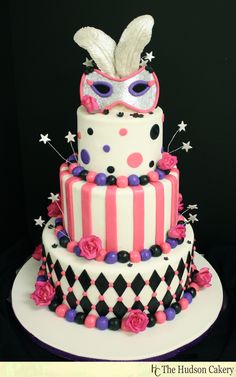 Black and Silver Sweet 16 Cakes Black and Silver Sweet 16 Cakes