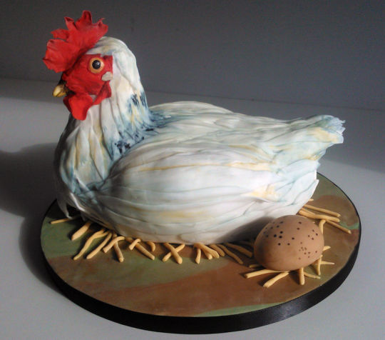 Chicken Birthday Cake