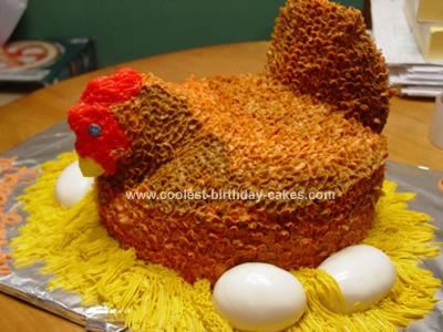 Chicken Birthday Cake