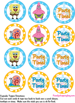 9 Printable Spongebob Birthday Cakes Photo Free Printable
