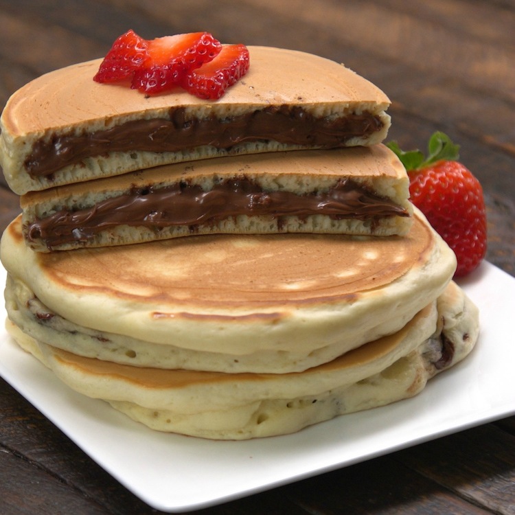 Nutella Stuffed Pancakes Nutella Stuffed Pancakes