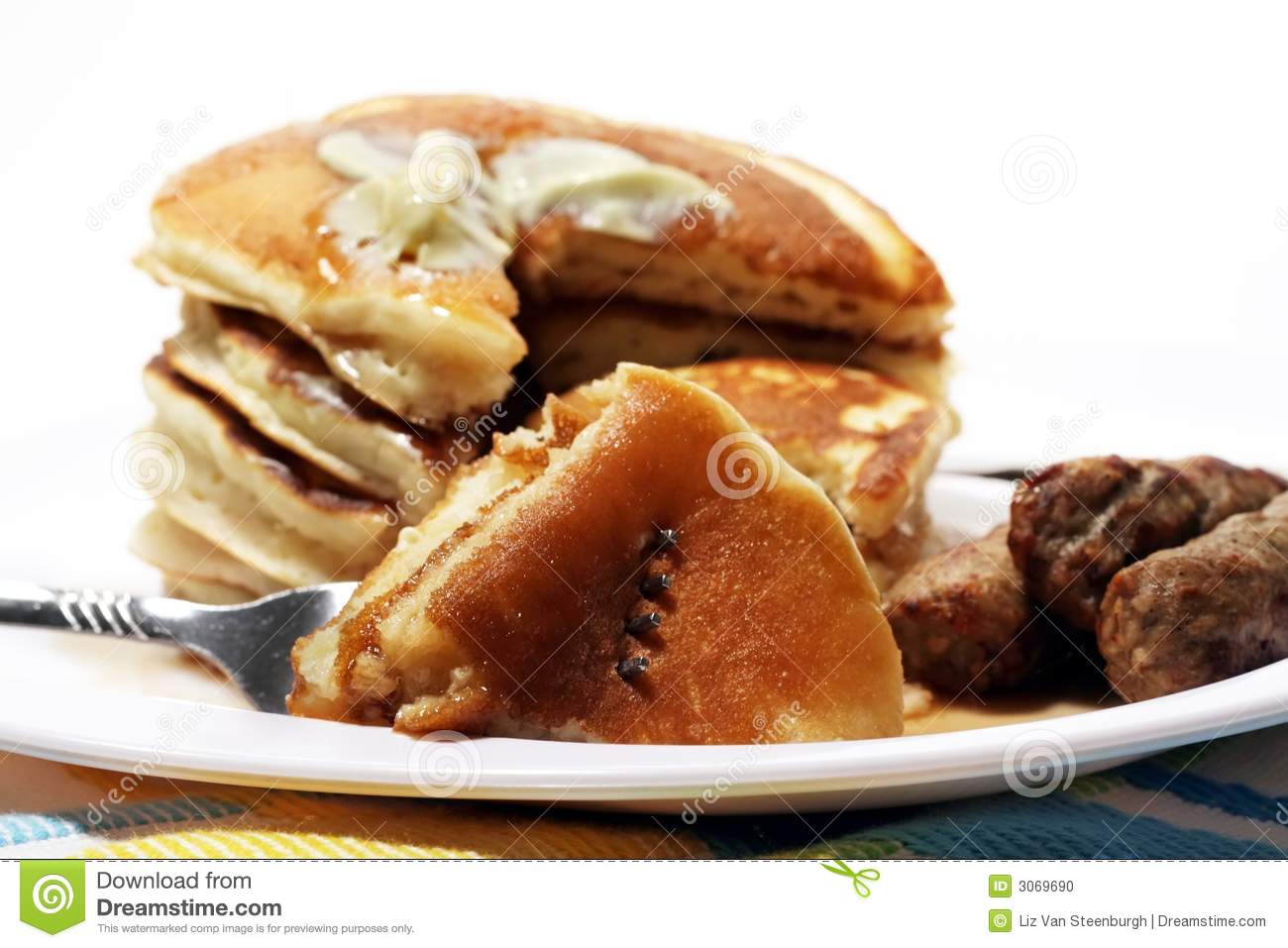 Sausage Pancakes and Syrup Sausage Pancakes and Syrup