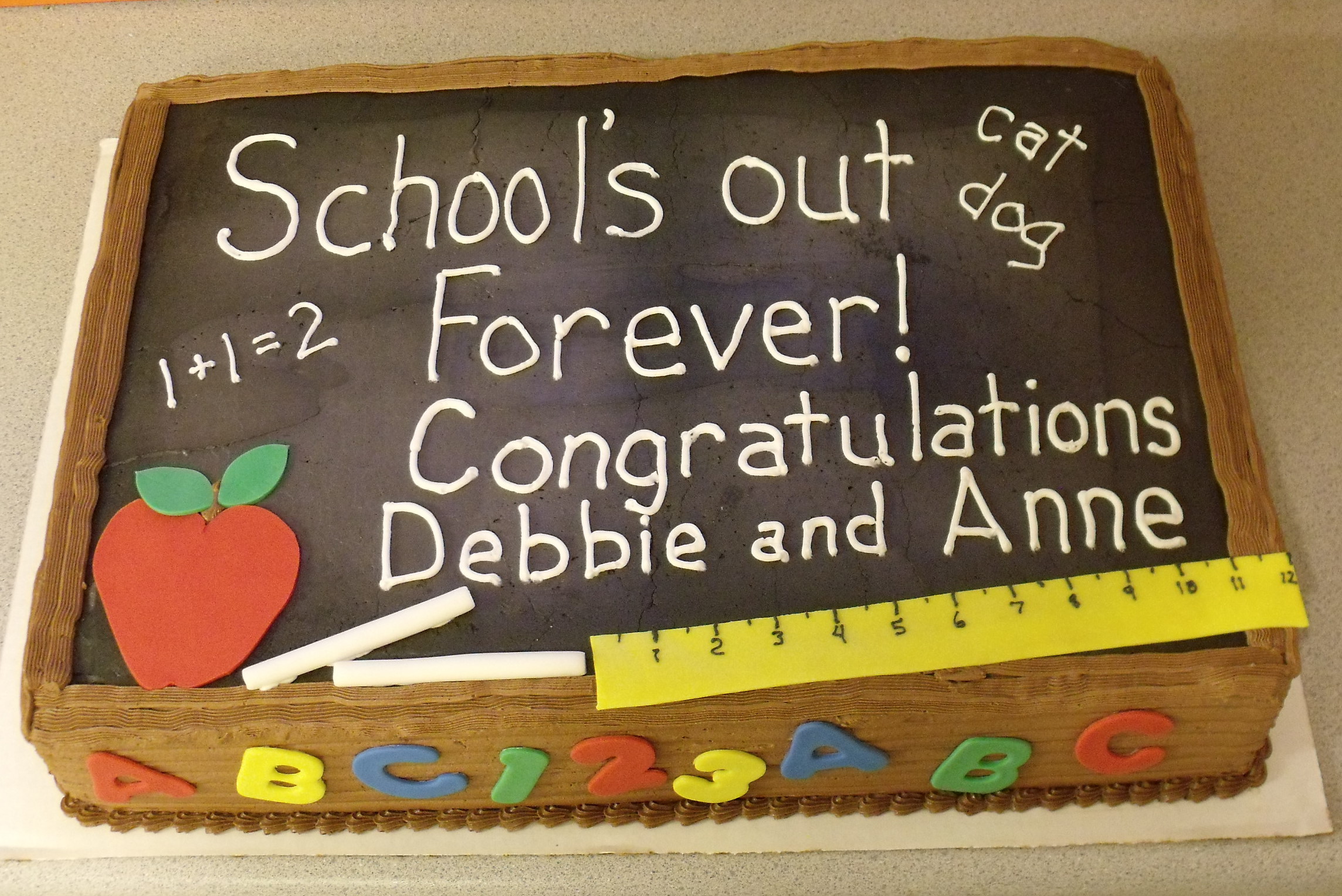 School Retirement Cake Ideas School Retirement Cake Ideas