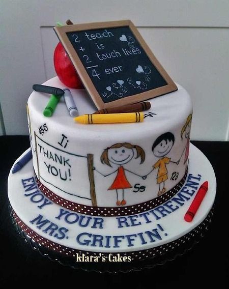 School Retirement Cake Ideas School Retirement Cake Ideas