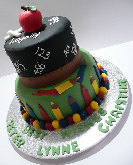 School Teacher Retirement Cake School Teacher Retirement Cake