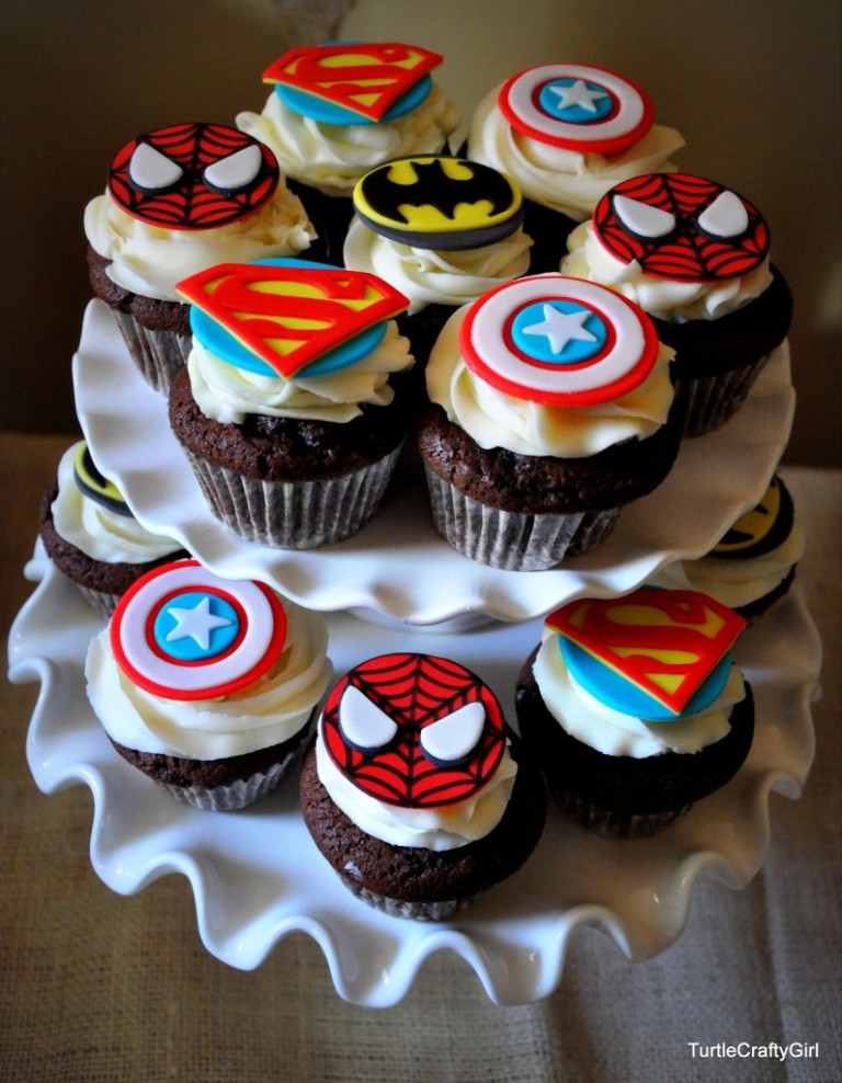 Super Hero Girls Birthday Cupcake Ideas Super Hero Girls Birthday Cupcake Ideas