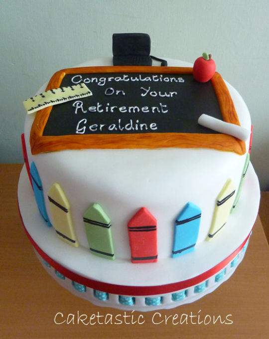 Teacher Retirement Cake Teacher Retirement Cake