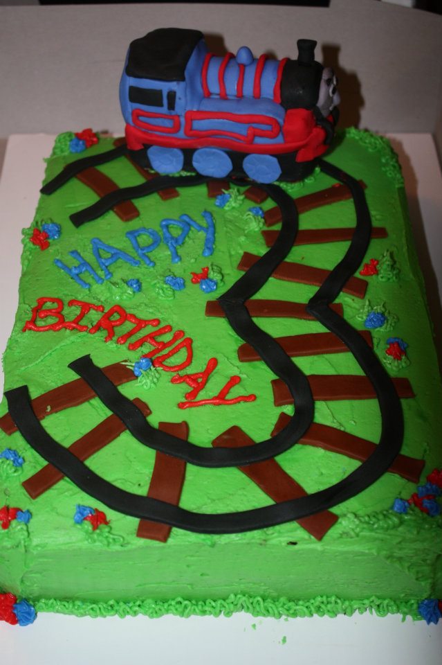 Three Year Old Boy Birthday Cake