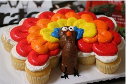 Turkey Cupcake Cake Turkey Cupcake Cake