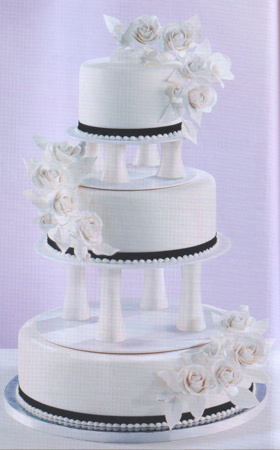 6 Pillar Wedding Cakes With Flowers Photo Wedding Cakes With Pillars