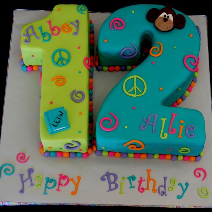 8 Cute For Girls 12th Birthday Cupcakes Photo , Happy 12th