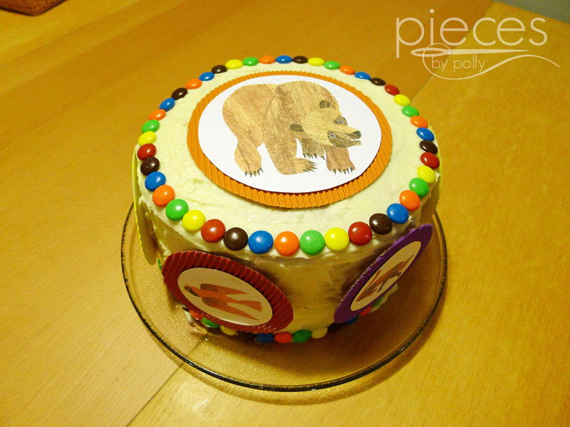 Brown Bear Birthday Cake