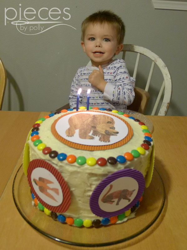 Brown Bear Birthday Cake