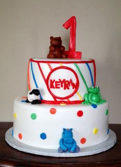 Brown Bear Birthday Cake