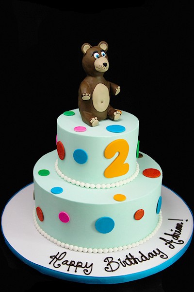 Brown Bear Birthday Cake