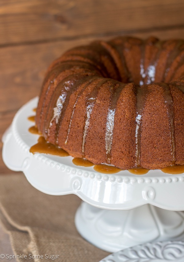 Brown Sugar Banana Cake with Glaze