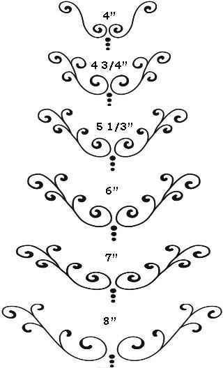 10 scroll patterns for cakes template photo cake piping design