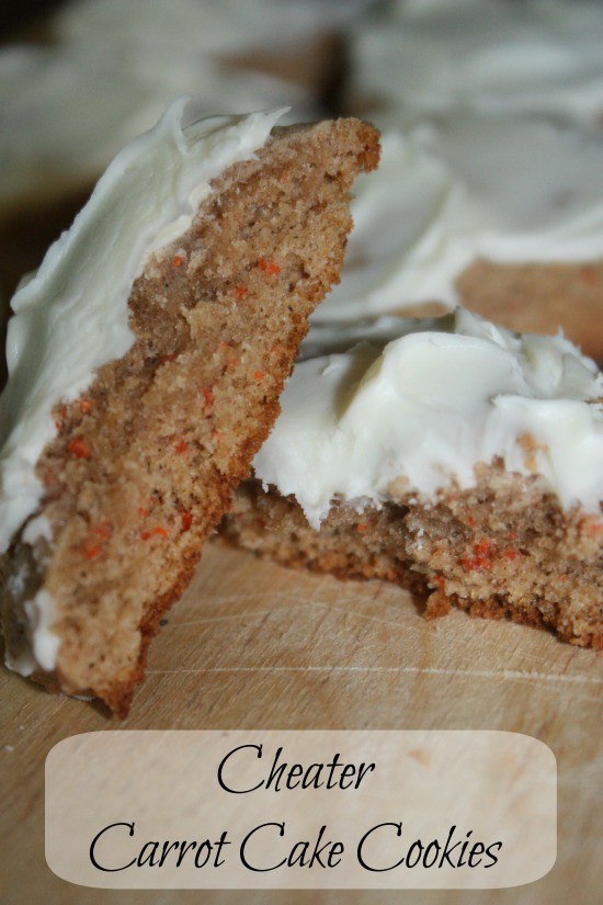 Carrot Cookies Using Cake Mix