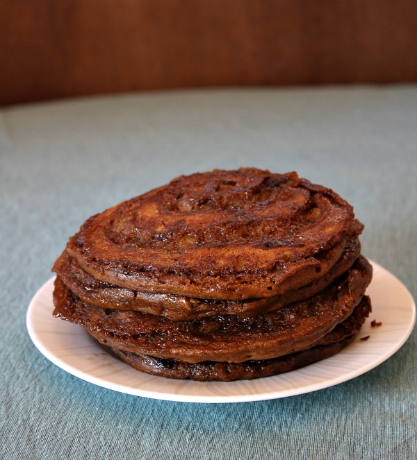 Gingerbread Cinnamon Roll Pancakes Gingerbread Cinnamon Roll Pancakes