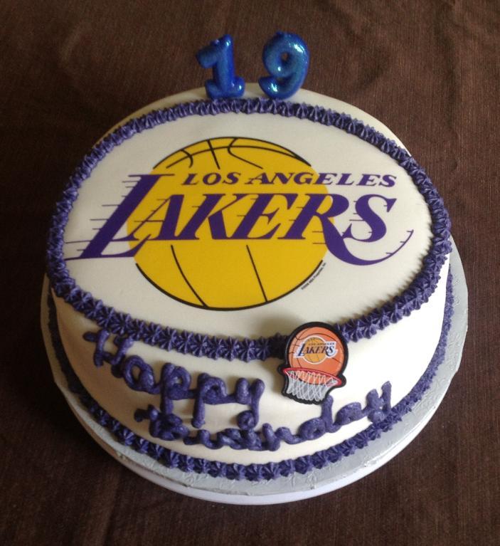 11 Lakers Birthday Party Cakes Photo Cake Lakers Birthday Cake