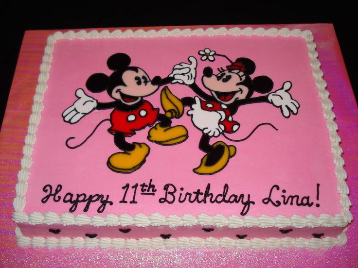 Mickey and Minnie Birthday Cake Mickey and Minnie Birthday Cake