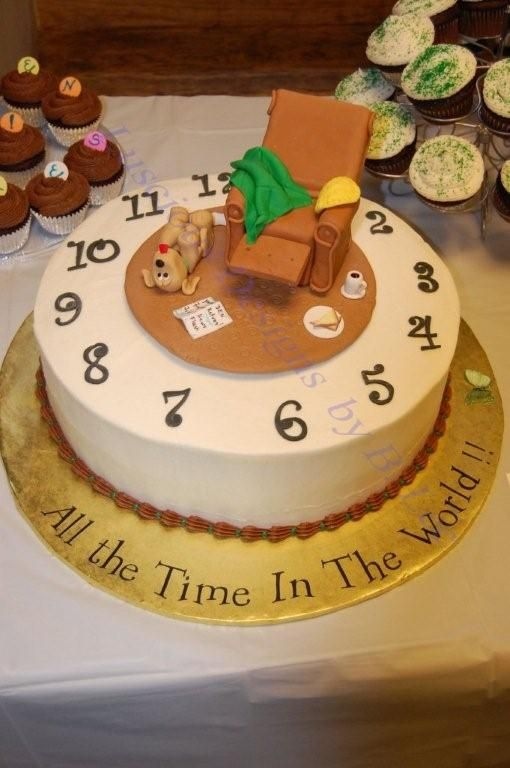 10 Elegant Retirement Cakes Designs Photo - Retirement Cake Idea, Cupcake Wedding Cake and ...