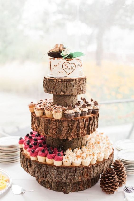 8 Photos of Rustic Engagement Cupcakes