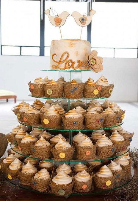 Rustic Wedding Cupcake Tower Rustic Wedding Cupcake Tower