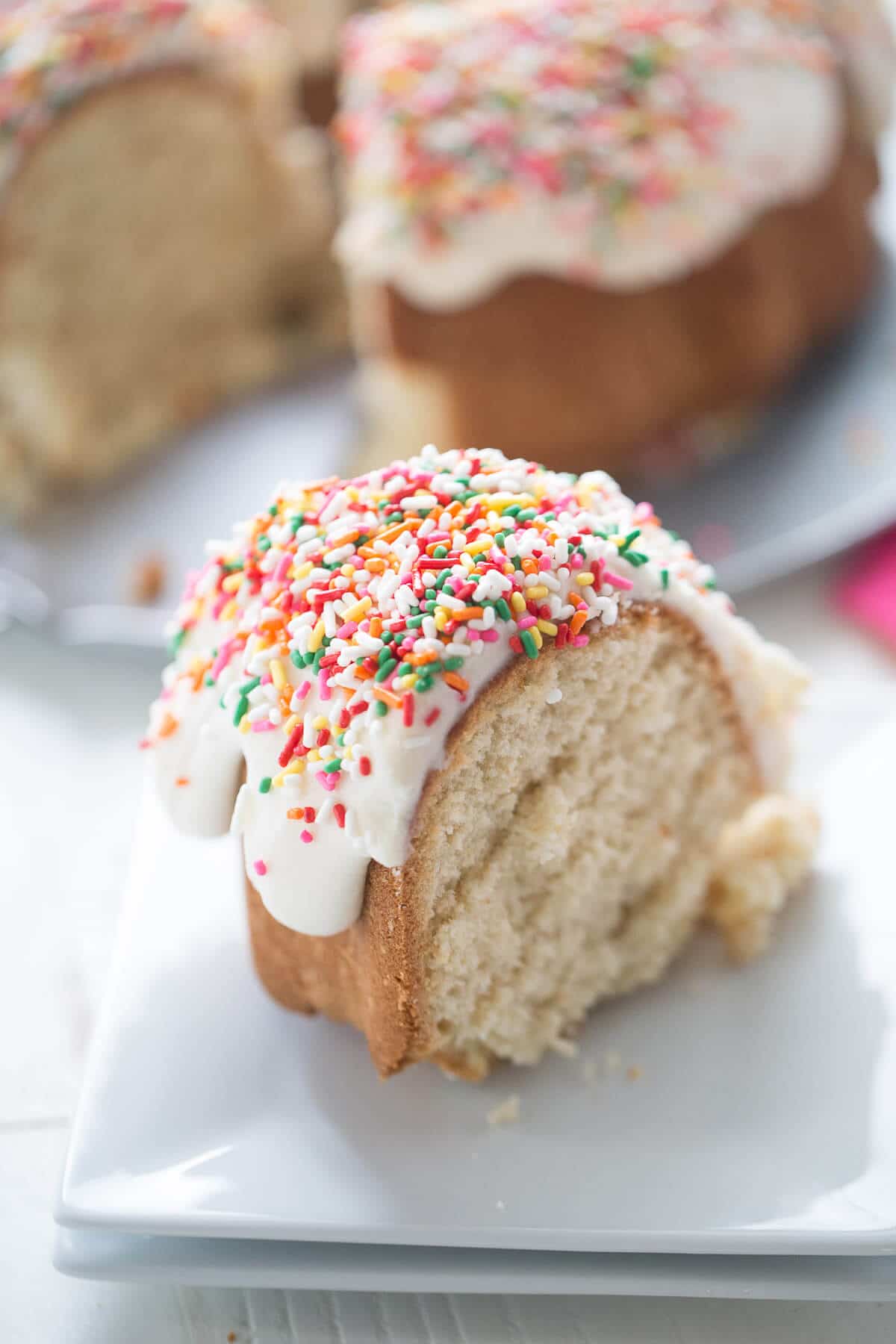 Sugar Cookie Frosted Bundt Cake