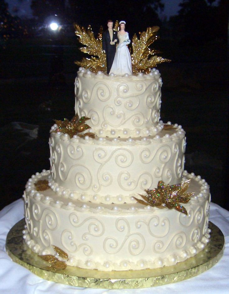 50th Wedding Anniversary Cake Topper