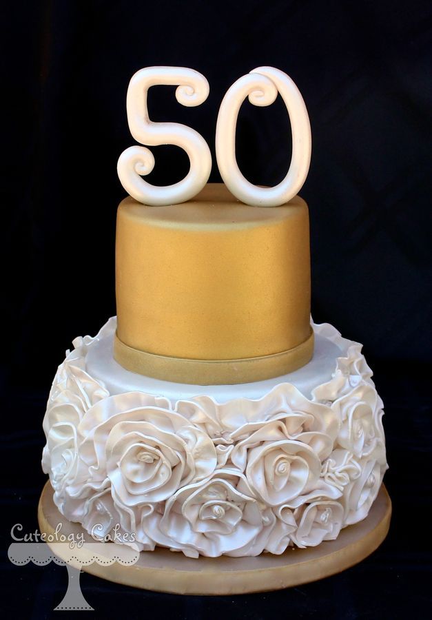 50th Wedding Anniversary Cake