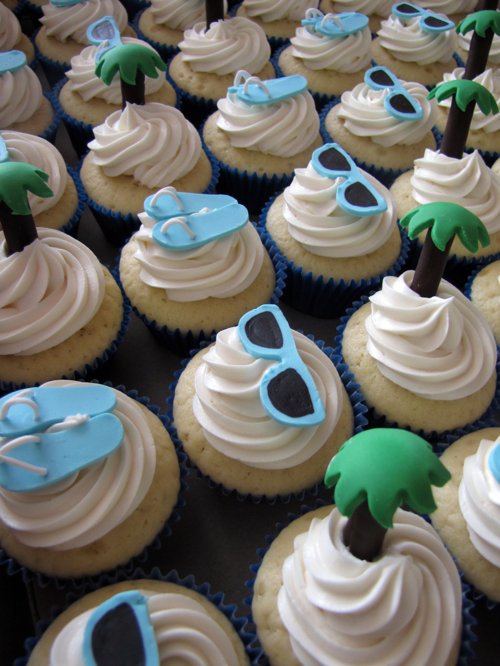 10 Photos of Beach Party Bridal Shower Cupcakes 10 Photos of Beach Party Bridal Shower Cupcakes