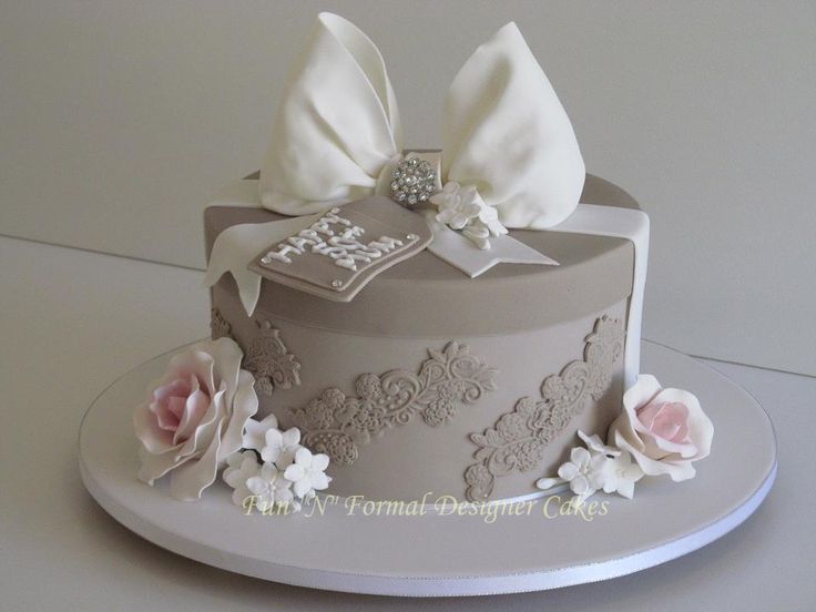 Beautiful 50th Birthday Cake