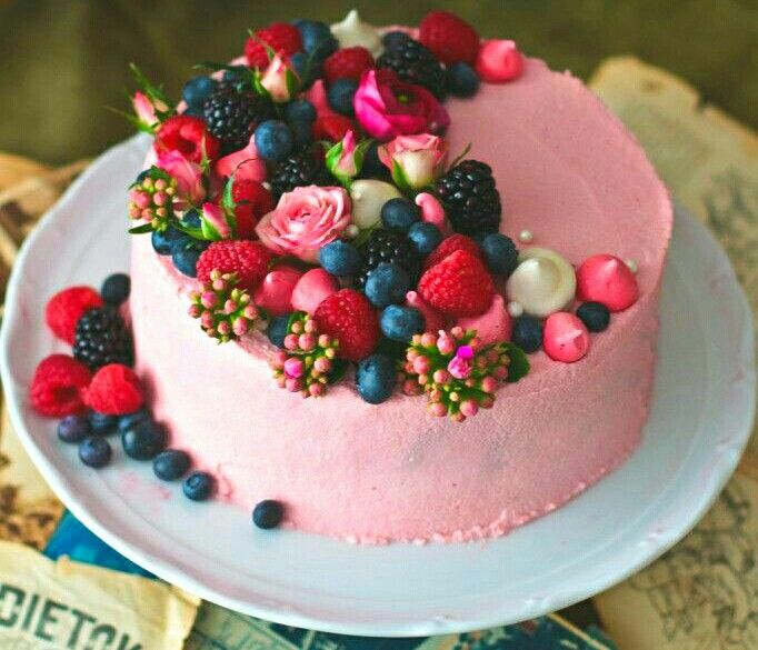 Birthday Cake with Fruits Birthday Cake with Fruits