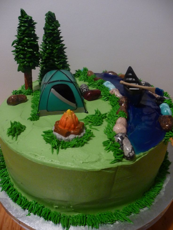 Camping Birthday Cake Ideas