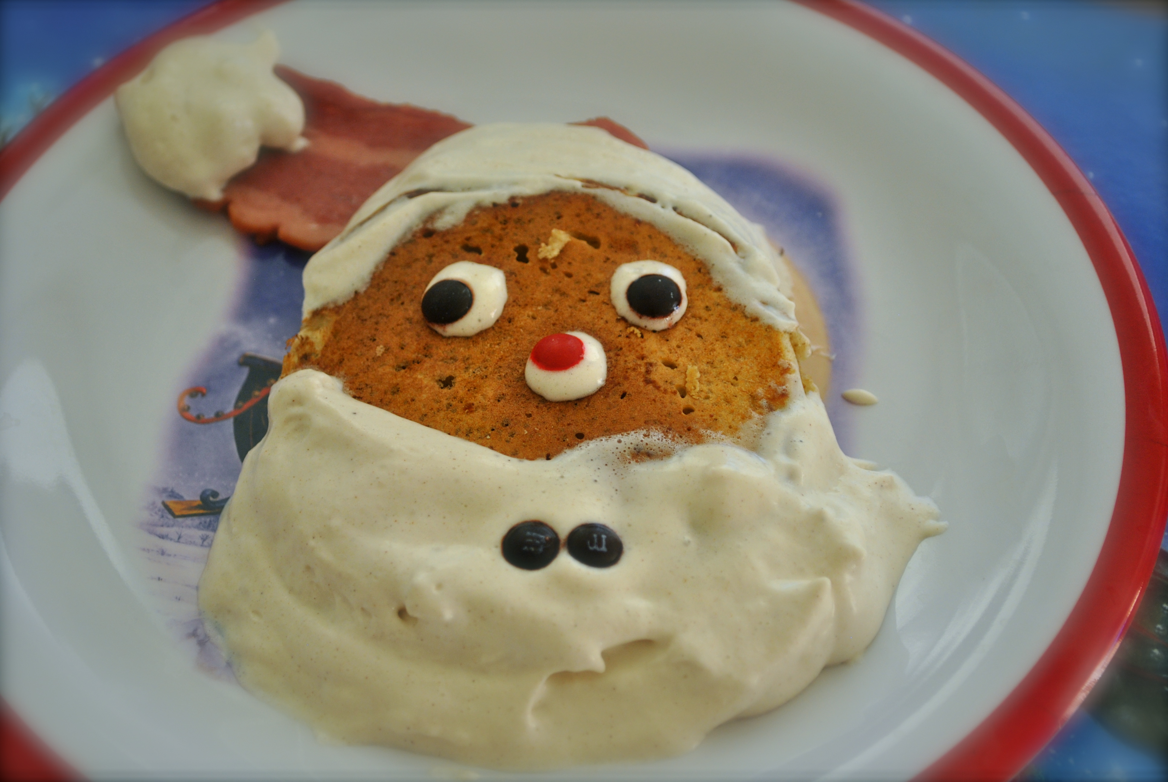 Christmas Santa Pancakes Christmas Santa Pancakes
