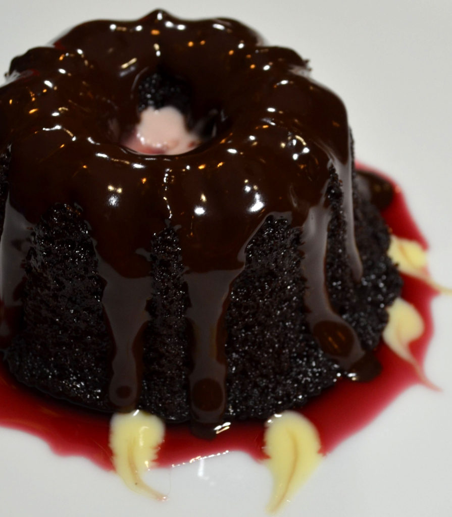 Dark Chocolate Mini Bundt Cakes