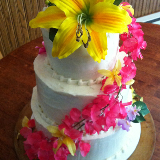 Hawaiian Theme Wedding Cake Hawaiian Theme Wedding Cake