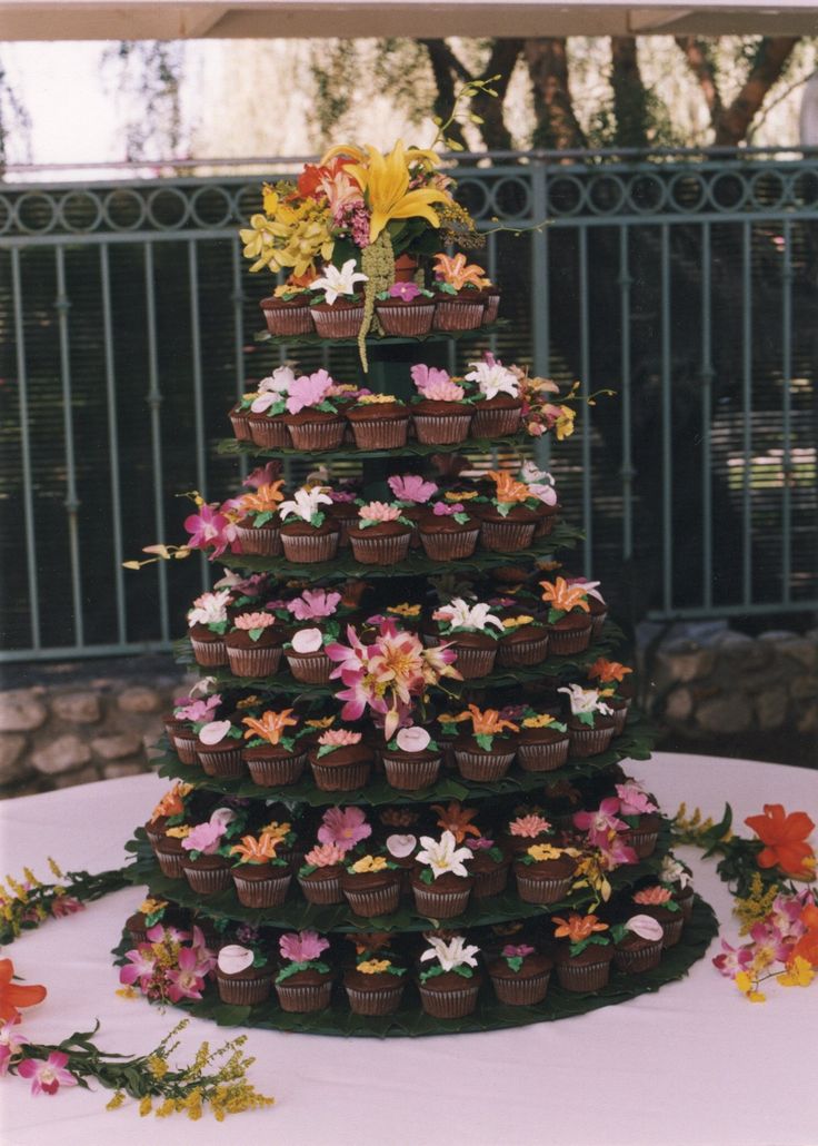 Hawaiian Themed Wedding Cake Cupcakes Hawaiian Themed Wedding Cake Cupcakes