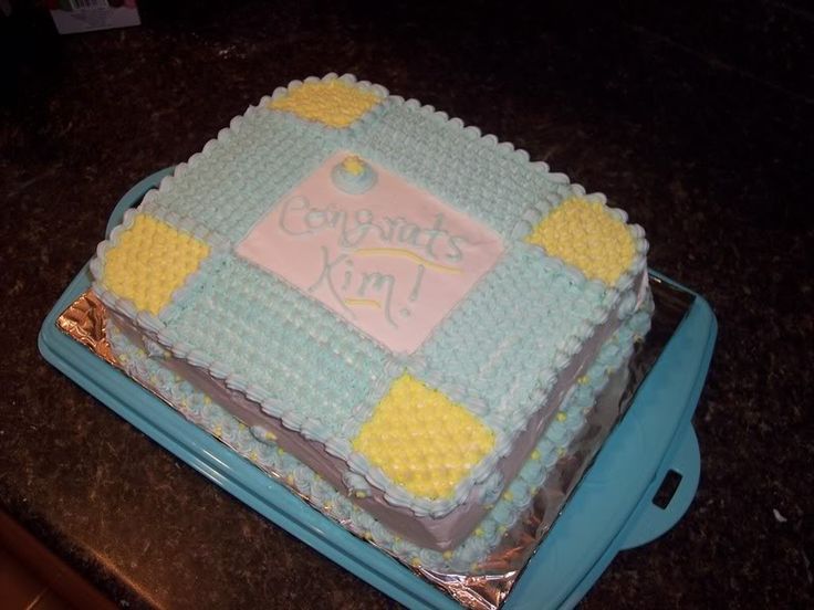 10 Simple Homemade Baby Shower Cakes Photo Homemade Baby Shower