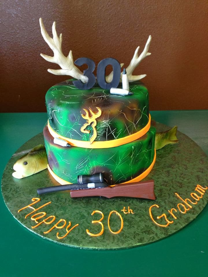 5 30th Birthday Cakes Crazy For Hunter Photo Hunting Birthday