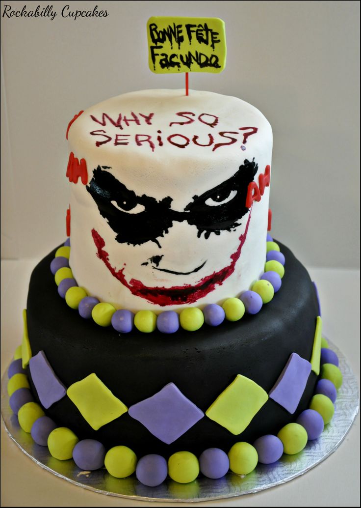 joker design cake