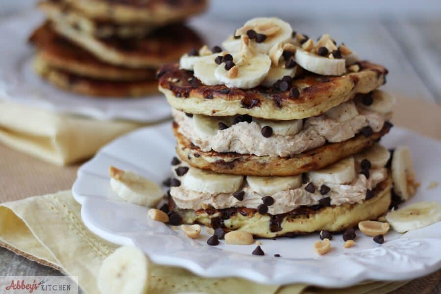 Pancakes with Peanut Butter Pancakes with Peanut Butter