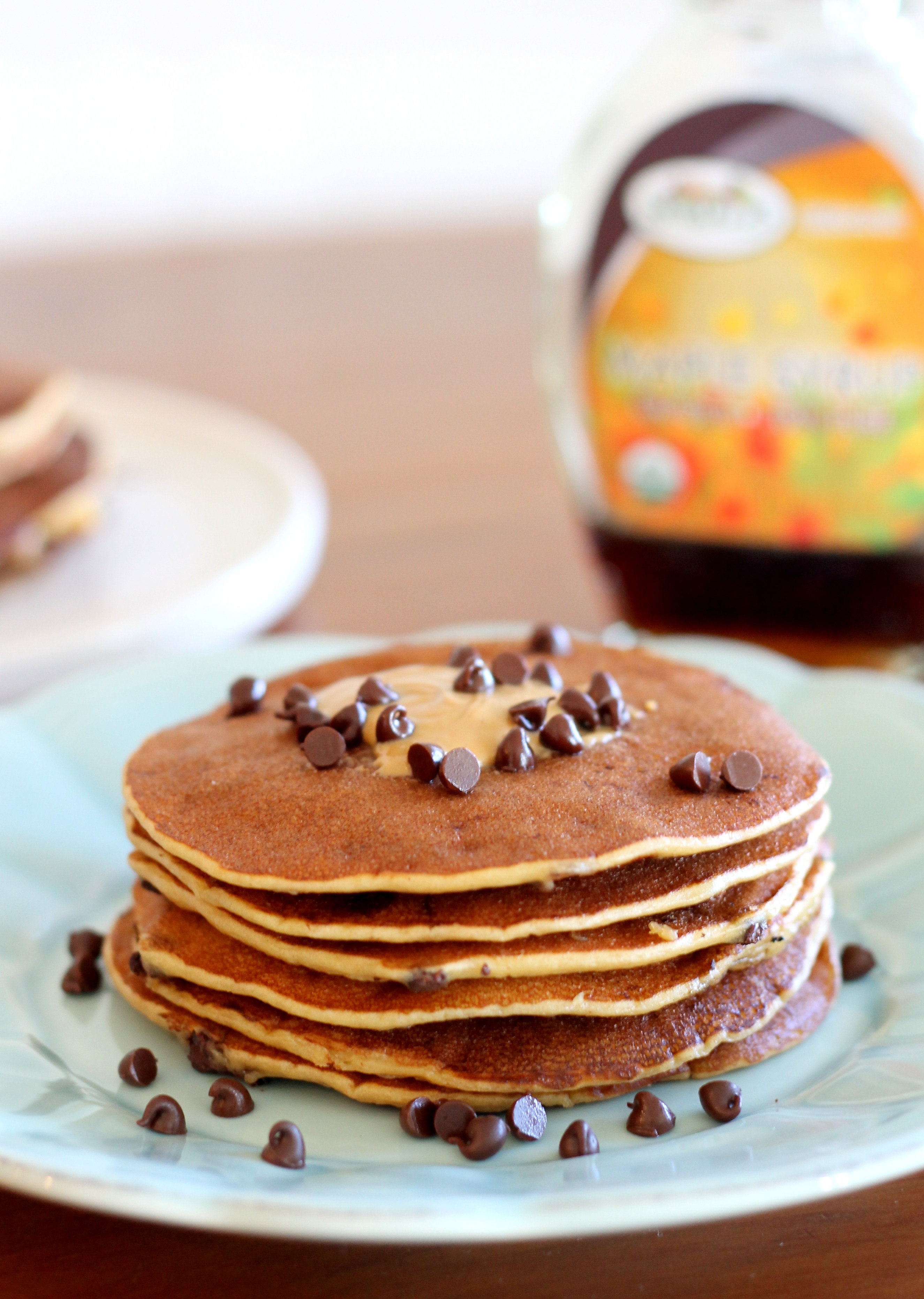 Peanut Butter Chocolate Chip Pancakes Peanut Butter Chocolate Chip Pancakes
