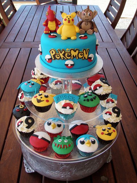 Pokemon Birthday Cake Cupcakes