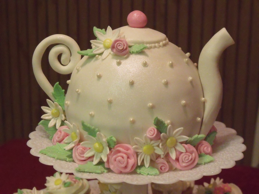 Tea Party Themed Bridal Shower Cake Tea Party Themed Bridal Shower Cake