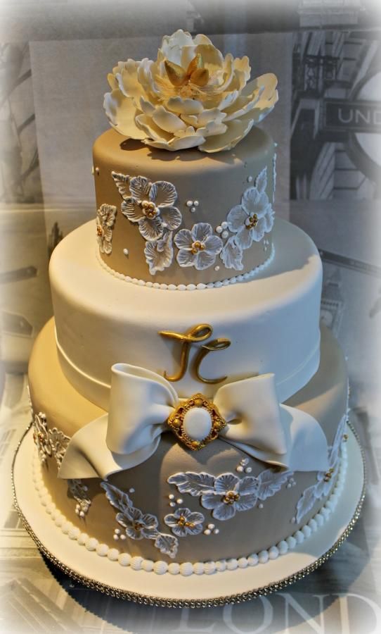 Victorian 50th Wedding Anniversary Cakes