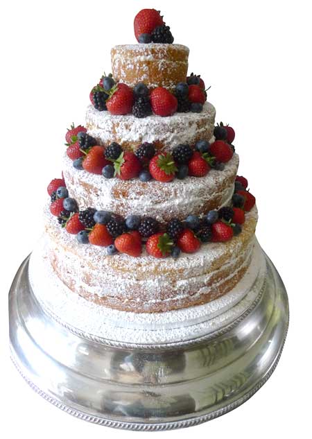 Wedding Cake with Fruit Wedding Cake with Fruit