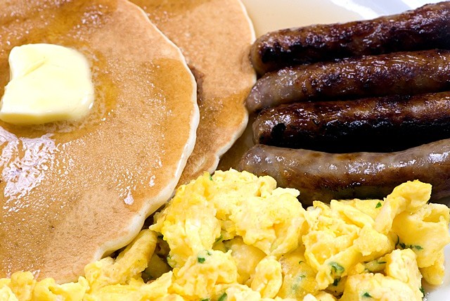 Breakfast Pancakes Eggs Sausage Breakfast Pancakes Eggs Sausage