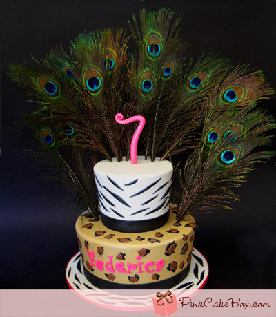 Cheetah Print Girl Birthday Cake Cheetah Print Girl Birthday Cake
